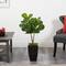 3ft. Fiddle Leaf Fig Artificial Tree in Black Metal Planter